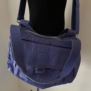 Kipling Purse Felix Shoulder Handbag Purple Crossbody Tote